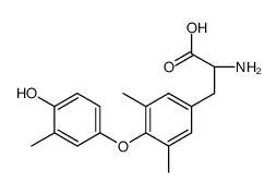 (2S)-2-amino-3-[4-(4-hydroxy-3-methylphenoxy)-3,5-dimethylphenyl]propanoic acid Structure