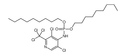 3,5-dichloro-N-di(nonoxy)phosphoryl-2-(trichloromethyl)pyridin-4-amine结构式