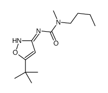 1-butyl-3-(5-tert-butyl-1,2-oxazol-3-yl)-1-methylurea结构式