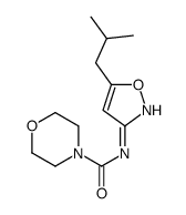 N-[5-(2-methylpropyl)-1,2-oxazol-3-yl]morpholine-4-carboxamide结构式