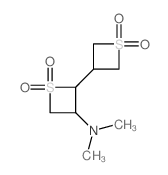 2-(1,1-dioxothietan-3-yl)-N,N-dimethyl-1,1-dioxo-thietan-3-amine结构式