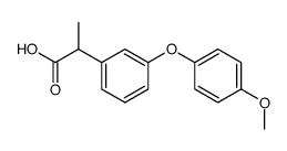 2-[3-(4-Methoxy-phenoxy)-phenyl]-propionic acid Structure