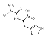 D-Histidine,N-L-alanyl- (9CI)结构式