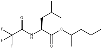 N-(Trifluoroacetyl)-L-leucine 1-methylbutyl ester结构式