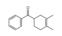 4-benzoyl-1,2-dimethyl-1-cyclohexene结构式