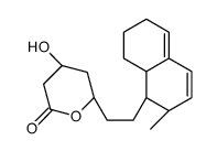 (4R,6R)-6-[2-[(1S,2S,8aR)-2-methyl-1,2,6,7,8,8a-hexahydronaphthalen-1-yl]ethyl]-4-hydroxyoxan-2-one Structure