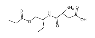 L-Aspartyl-DL-α-amino-butylpropionat Structure