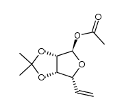 1-O-acetyl-5,6-dideoxy-2,3-O-isopropylidene-α-D-lyxo-5-hexenofuranose Structure