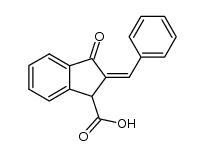 2-Benzyliden-3-oxo-indan-carbonsaeure-(1)结构式