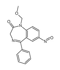 1-methoxymethyl-7-nitroso-5-phenyl-1,3-dihydro-benzo[e][1,4]diazepin-2-one结构式