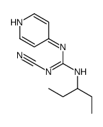 2-Cyano-1-(1-ethylpropyl)-3-(4-pyridyl)guanidine structure