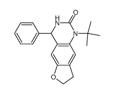 1-t-butyl-3,4,7,8-tetrahydro-4-phenyl-furo[2,3-g]quinazolin-2(1H)-one结构式