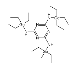 2-N,4-N,6-N-tris(triethylgermyl)-1,3,5-triazine-2,4,6-triamine Structure