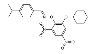 4-Isopropyl-benzaldehyde O-(2-cyclohexyloxy-4,6-dinitro-phenyl)-oxime Structure