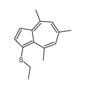 1-ethylsulfanyl-4,6,8-trimethylazulene Structure