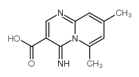 4-Imino-6,8-dimethyl-4H-pyrido[1,2-a]pyrimidine-3-carboxylic acid Structure