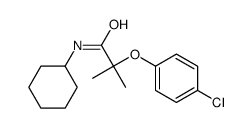 2-(4-chlorophenoxy)-N-cyclohexyl-2-methylpropanamide Structure