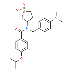 N-[4-(dimethylamino)benzyl]-N-(1,1-dioxidotetrahydro-3-thienyl)-4-isopropoxybenzamide picture