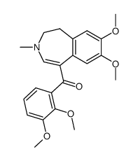 (7,8-dimethoxy-3-methyl-4,5-dihydro-3H-benzo[d]azepin-1-yl)-(2,3-dimethoxy-phenyl)-methanone结构式