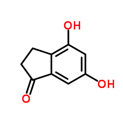 4,6-Dihydroxy-1-indanone Structure