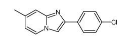 2-(4-CHLORO-PHENYL)-7-METHYL-IMIDAZO[1,2-A]PYRIDINE Structure