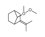 7,7-Dimethoxy-2-(1-methylethylidene)bicyclo[2.2.1]heptane Structure