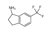 6-三氟甲基-2,3-二氢-1H-茚-1-胺结构式