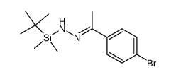 4'-bromoacetophenone N-tert-butyldimethylsilylhydrazone Structure