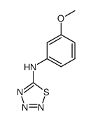 (3-methoxy-phenyl)-[1,2,3,4]thiatriazol-5-yl-amine Structure