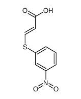 (Z)-3-(3-nitrophenyl)sulfanylprop-2-enoic acid Structure