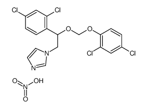 1-[2-[(2,4-dichlorophenoxy)methoxy]-2-(2,4-dichlorophenyl)ethyl]imidazole,nitric acid结构式