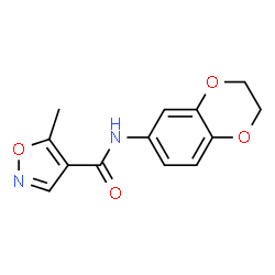 4-Isoxazolecarboxamide,N-(2,3-dihydro-1,4-benzodioxin-6-yl)-5-methyl-(9CI) Structure