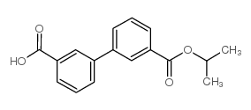 BIPHENYL-3,3'-DICARBOXYLICACID3-ISOPROPYLESTER Structure