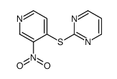 2-(3-nitropyridin-4-yl)sulfanylpyrimidine Structure