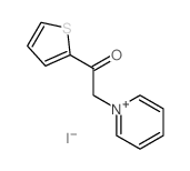 Pyridinium, 1-[2-oxo-2-(2-thienyl)ethyl]-, iodide (1:1) structure