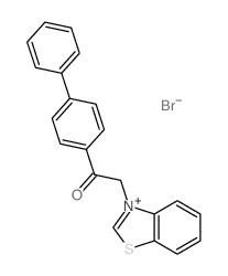 Benzothiazolium,3-(2-[1,1'-biphenyl]-4-yl-2-oxoethyl)-, bromide (1:1) picture