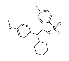 2-Cyclohexyl-2-(p-methoxyphenyl)ethyl-p-toluolsulfonat结构式