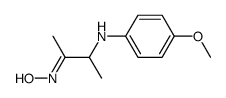 3-[(p-methoxyphenyl)amino]butan-2-one oxime Structure