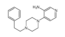 4-[4-(2-phenylethyl)piperazin-1-yl]pyridin-3-amine Structure