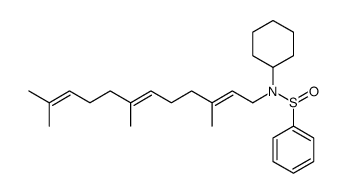 N-cyclohexyl-N-farnesylbenzenesulfinamide结构式