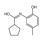 Cyclopentanecarboxamide, N-(2-hydroxy-5-methylphenyl)- (9CI)结构式