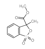 methyl 7-methyl-9,9-dioxo-8-oxa-9$l^{6}-thiabicyclo[4.3.0]nona-1,3,5-triene-7-carboxylate结构式