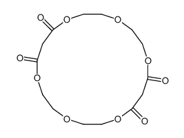 1,4,7,11,14,17-hexaoxacycloicosane-8,10,18,20-tetrone Structure