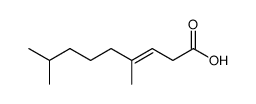 4,8-dimethyl-3-nonenoic acid结构式