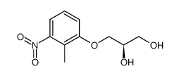 [2R]-3-(2-methyl-3-nitrophenoxy)-1,2-propanediol结构式