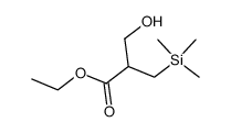 ethyl 2-(hydroxymethyl)-3-(trimethylsilyl)propionate Structure