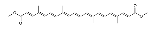 6,6'-Diapo-carotin-6,6'-disaeure-dimethylester Structure
