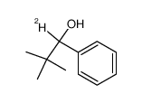 1-deuterio-2,2-dimethyl-1-phenyl-propan-1-ol结构式