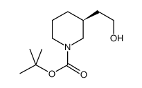 (S)-1-N-Boc-3-羟乙基哌啶结构式