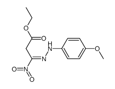 ethyl 3-(2-(4-methoxyphenyl)hydrazono)-3-nitropropanoate结构式